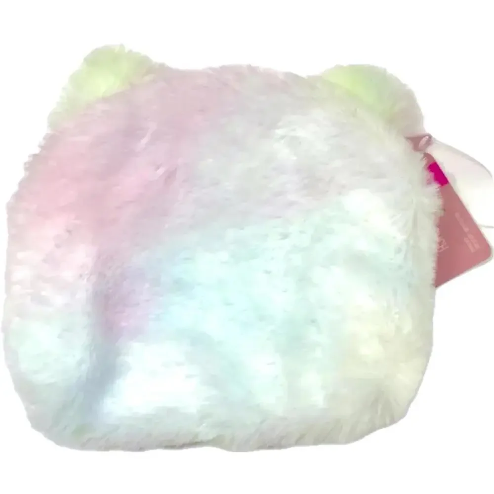 Cat Ear Pouch SET OF 2, Rainbow Ombre Tie Dye Purple Blue Kawaii